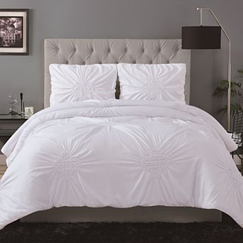 Christian Siriano New York® Georgia Rouched 3 pc Duvet Cover Set