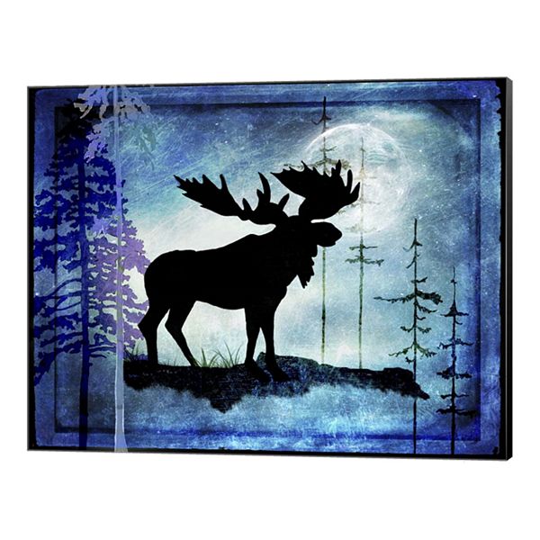 Minimalist Mariner Moose Canvas