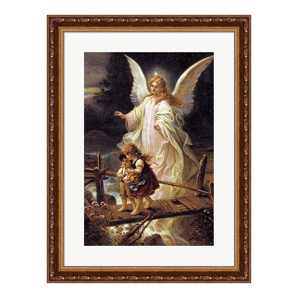 Metaverse Art Guardian Angel Framed Wall Art