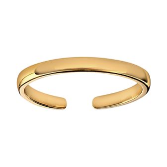 PRIMROSE Plated Sterling Silver Polished Band Toe Ring