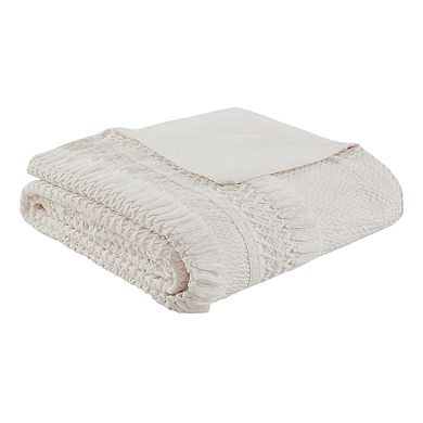 Madison Park Joelie 3 Piece Seersucker Duvet Cover Set