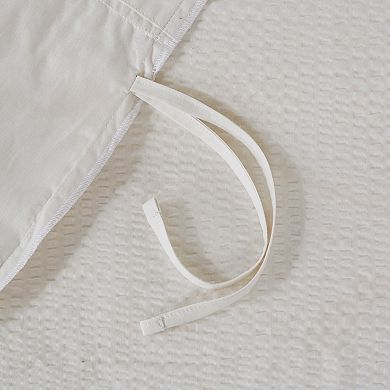 Madison Park Joelie 3 Piece Seersucker Duvet Cover Set
