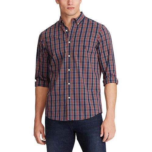 Men's Chaps Slim-Fit Stretch Easy-Care Button-Down Shirt