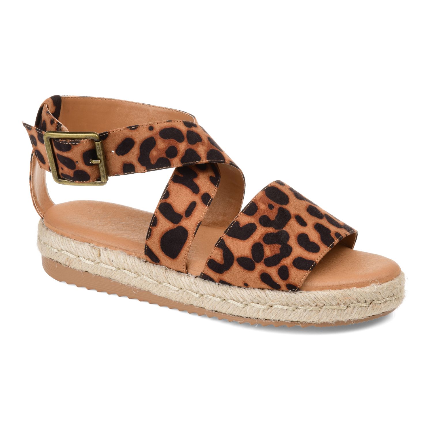 journee collection dryden espadrille wedge sandal