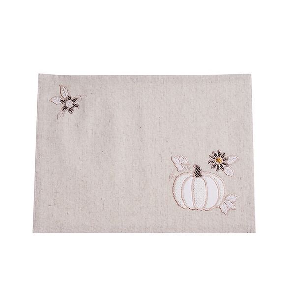 Celebrate Together™ Fall Embroidered Pumpkin Placemat