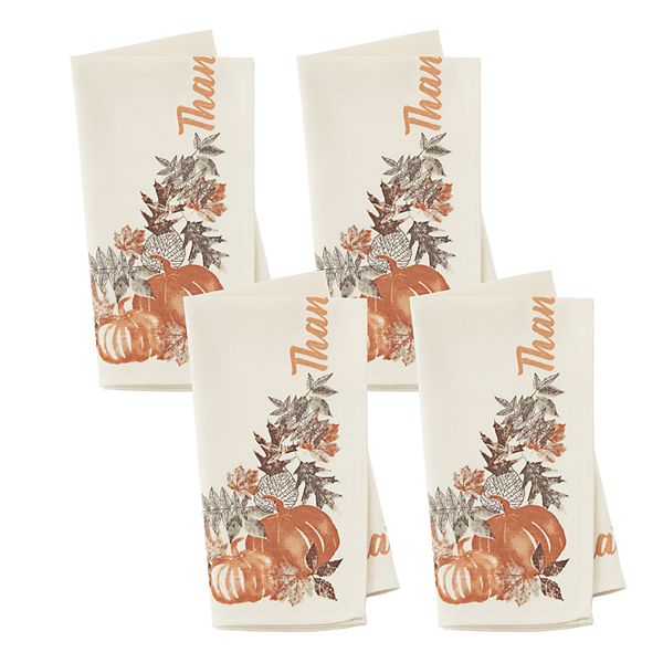 Celebrate Together™ Fall Harvest Border Cloth Napkin 4pk.