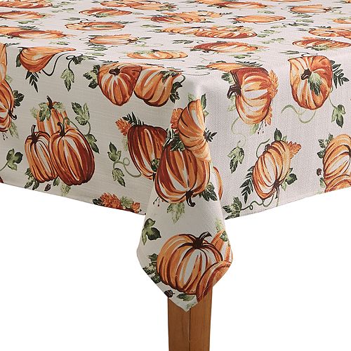 Celebrate Fall Together Pumpkin Tablecloth