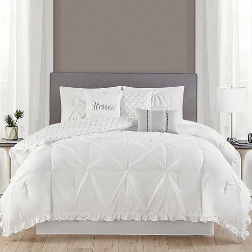 Ruffled KissPleat 7Piece Comforter Set