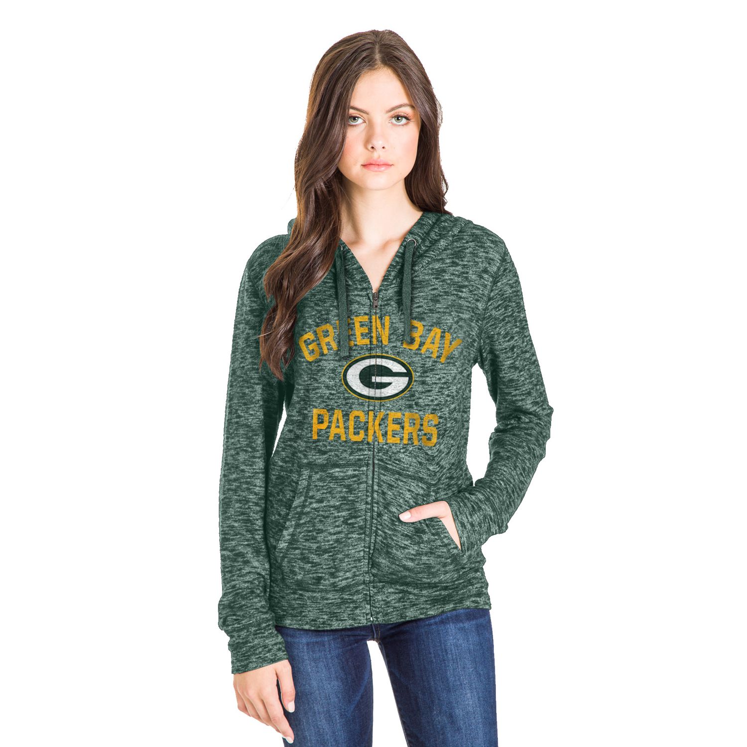 Women's Green Bay Packers Zip-Up Hoodie