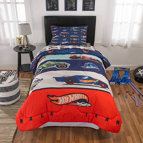 Mattel Hot Wheels Race Team 4 Piece Twin Bed Set Kohl S