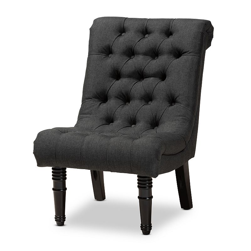 Baxton Studio Barthe Chair, Grey