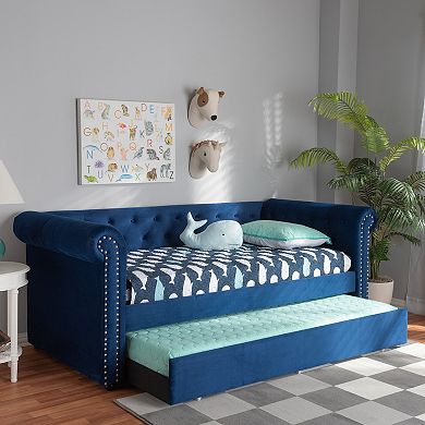 Baxton Studio Mabelle Trundle Daybed