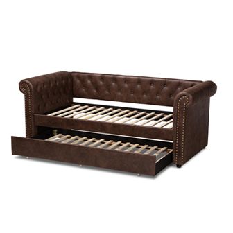 Baxton Studio Mabelle Trundle Daybed