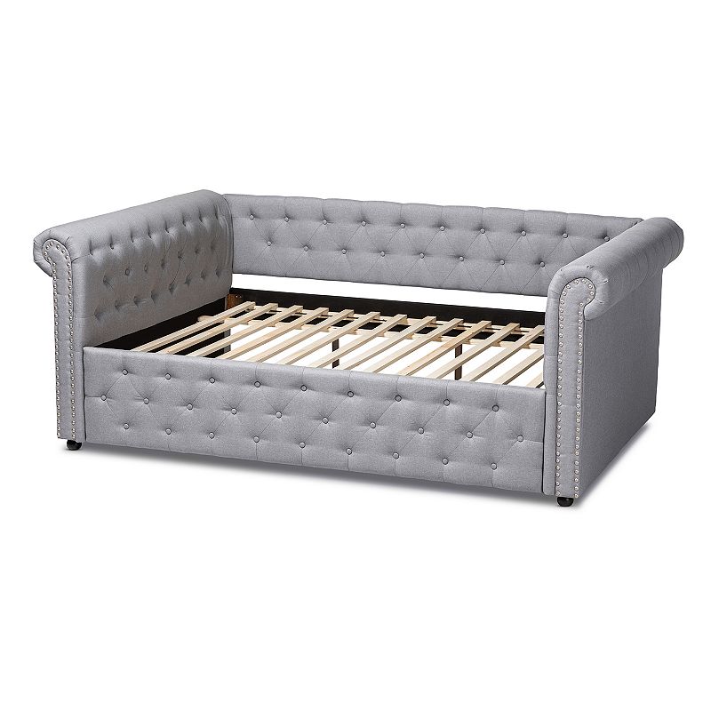 Baxton Studio Mabelle Light Grey Full Daybed, Queen