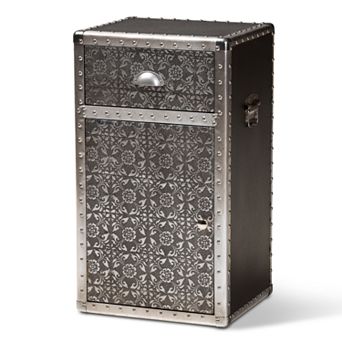 Baxton Studio Cosette Silver Cabinet