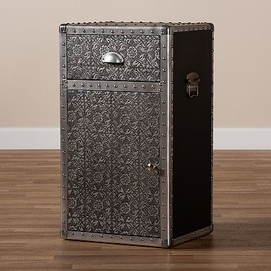 Baxton Studio Cosette Silver Cabinet