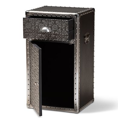 Baxton Studio Cosette Silver Cabinet