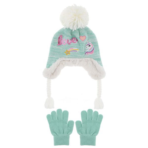 Girls 4 16 So Unicorn Patches Hat Gloves Set - unicorn roblox girl
