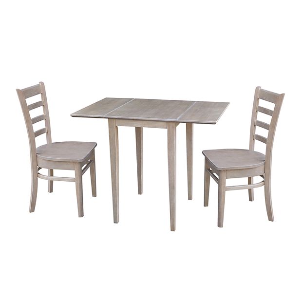 Small drop leaf table with two chairs discount