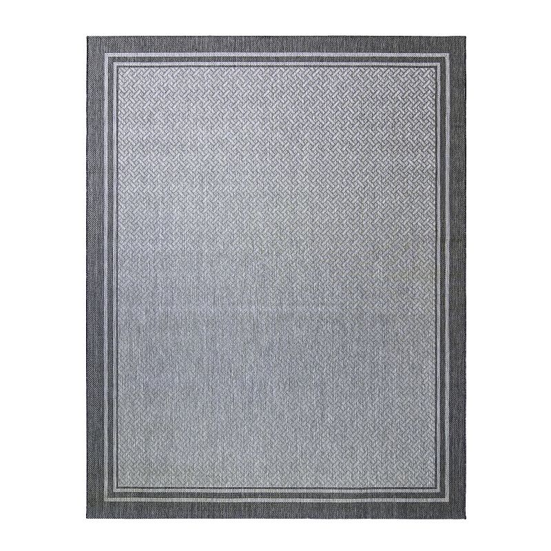 Gertmenian Avenue 33 Paseo Soroa Oasis Indoor Outdoor Rug, Grey, 6.5X9.5 Ft