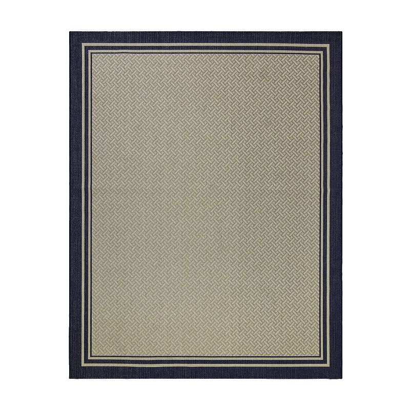 Gertmenian Avenue 33 Paseo Soroa Oasis Indoor Outdoor Rug, Blue, 9X13 Ft