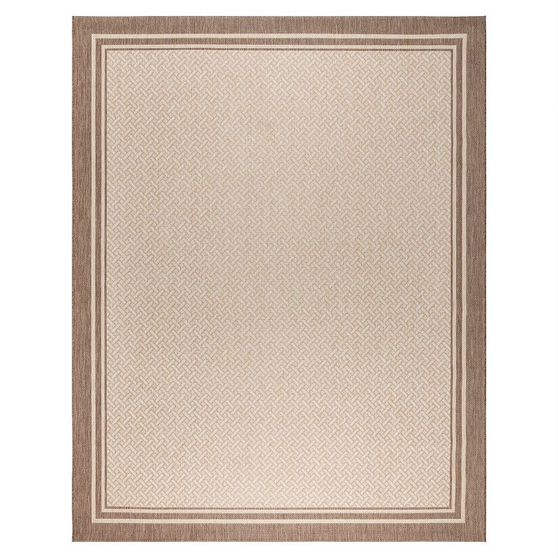 Gertmenian Avenue 33 Paseo Soroa Oasis Indoor Outdoor Rug, Brown, 6X9 Ft