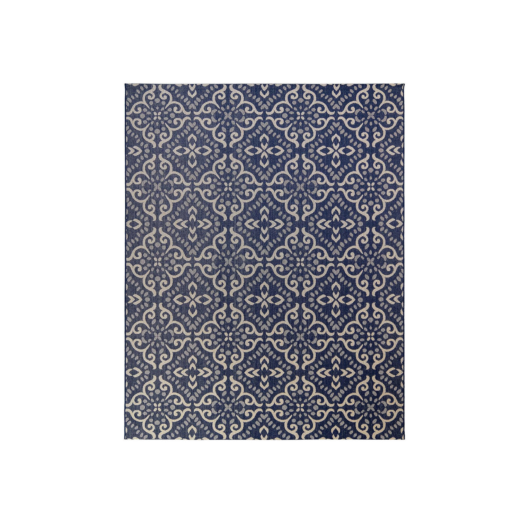 Gertmenian Avenue 33 Paseo Powis Indoor Outdoor Rug, Blue