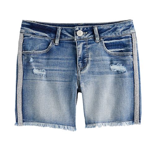 raw hem sweat shorts