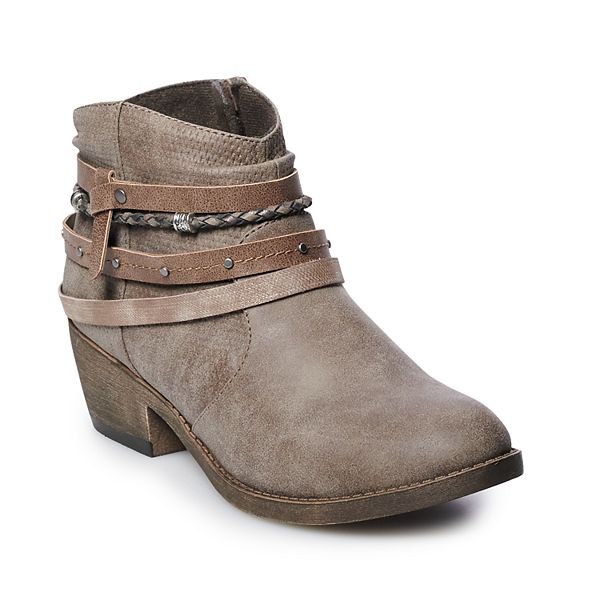 Kohls brown 2025 ankle boots