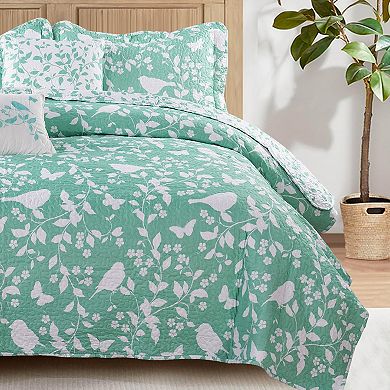 Serenta Birdsong 6-Piece Coverlet and Sham Set
