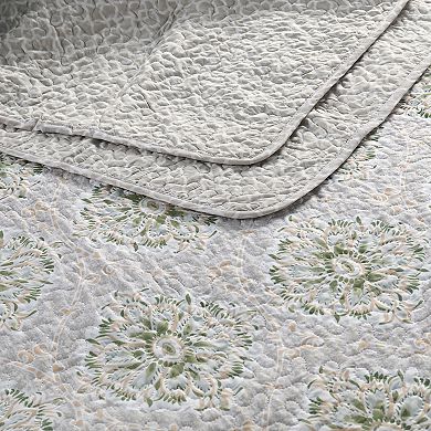 Serenta Bloom Medallion 5-Piece Coverlet and Sham Set