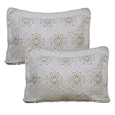 Serenta Bloom Medallion 5-Piece Coverlet and Sham Set