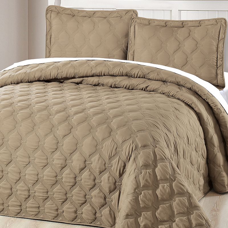 28959703 Serenta Bradley Alternative 3-Piece Bedspread and  sku 28959703