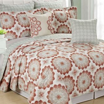 Serenta Delia 7 pc Coverlet and Sham Set