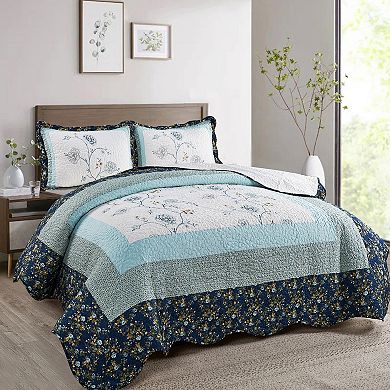 Serenta Dorset 3-Piece Coverlet and Sham Set