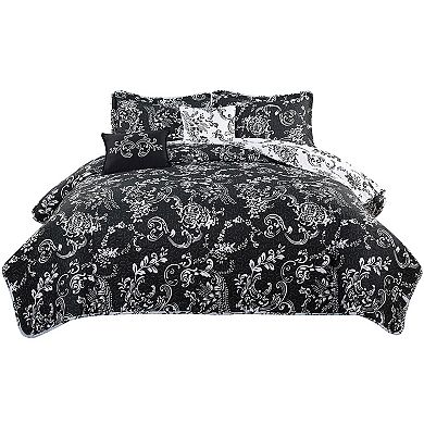 Serenta La Boheme 5-Piece Coverlet and Sham Set