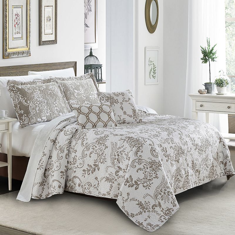 30875309 Serenta La Boheme 5-Piece Coverlet and Sham Set, B sku 30875309