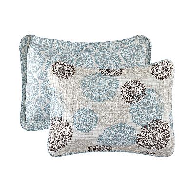 Serenta Marina Medallion 6-Piece Coverlet and Sham Set