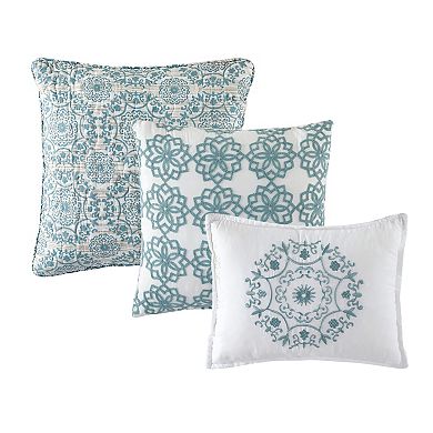 Serenta Marina Medallion 6-Piece Coverlet and Sham Set