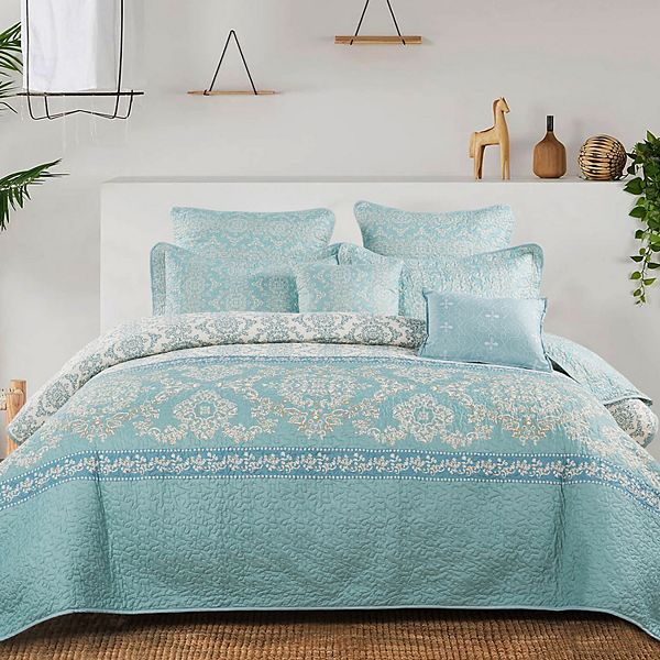 Turquoise bed shop set