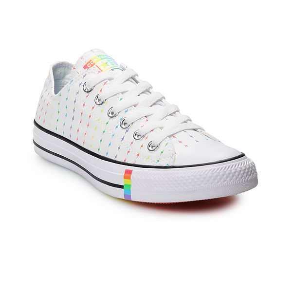pil Grondig Sophie Adult Converse Chuck Taylor All Star Rainbow Bolt Low Top Sneakers