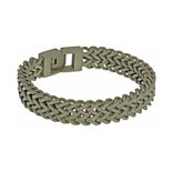 Men's LYNX Stainless Steel Double-Strand Foxtail Chain Bracelet