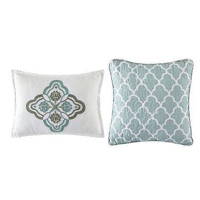 Serenta Tivoli Ikat 5-Piece Coverlet and Sham Set