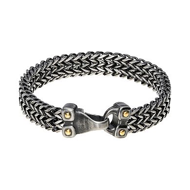 Men's LYNX Two-Tone Foxchain Bracelet