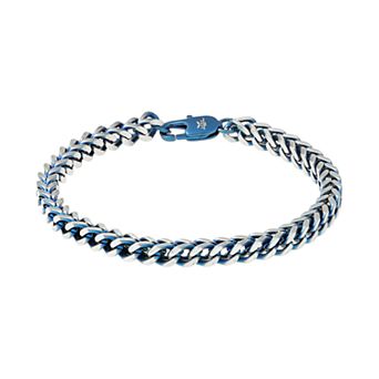 Men's LYNX Blue Ion Foxtail Chain Bracelet
