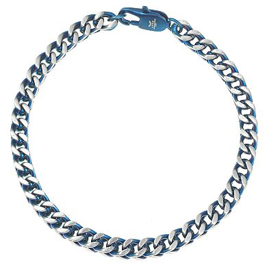 Men's LYNX Blue Ion Foxtail Chain Bracelet