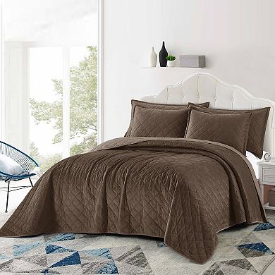Velvet Carafe Quilted 5-Piece Bed Spread Set