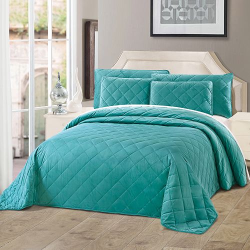 Velvet Carafe Quilted 5-Piece Bed Spread Set