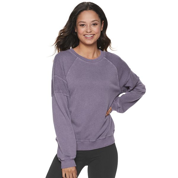 Juniors' SO® Reverse Blocked Sweatshirt