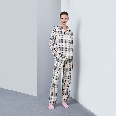 Women's Simply Vera Vera Wang 3-Piece Velour Pajamas & Socks Set 